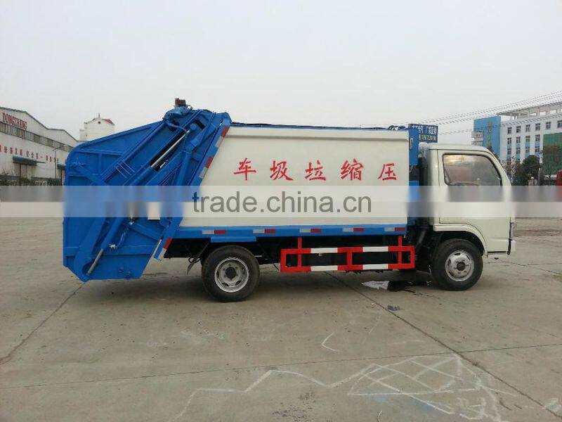 Road compression refuse collector, 4000L DFAC refuse collector truck