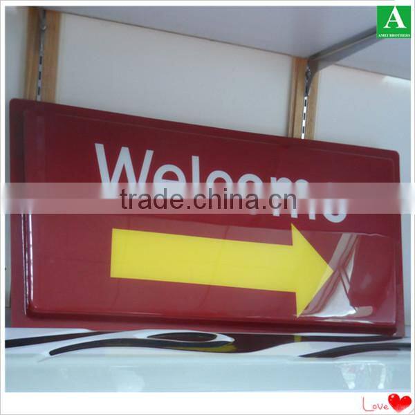 Vacuum thermoformed letter light box make by PMMA plastic