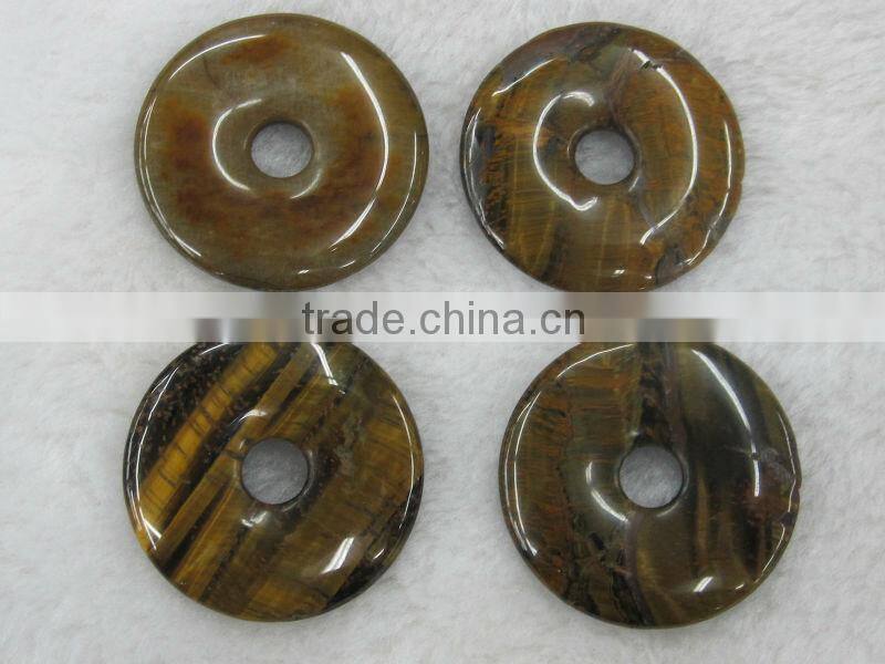 Wholesale Gold Spot Sodalite donut gemstone