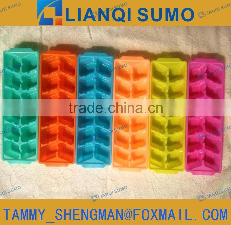 FDA Food Grade plastic ice cube tray mould with PP Colourful