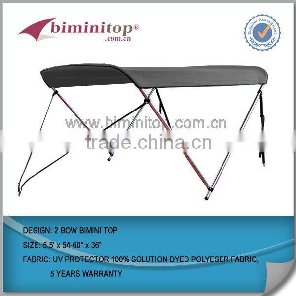 universial waterproof 2 bow boat tops for UV resistant