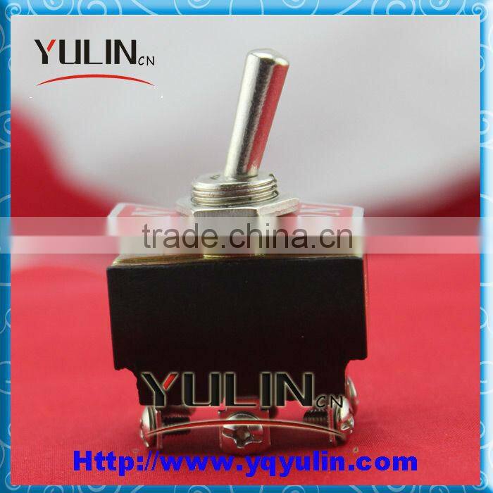 KN3B-203 6Pins Black Base 15Amp 250Vac Mini ON-OFF-ON Miniature Toggle Switch