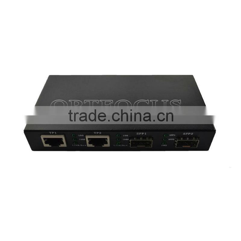 4 Port 10/100/1000M Ethernet Optical Fiber Switch