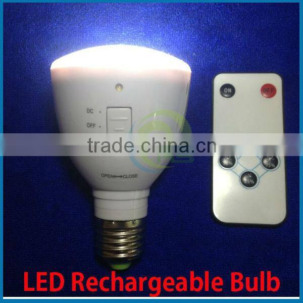 Long time lasting rechargeable emergency led bulb light 3w/4w/7w e26 plastic housing ce rohs ,rechargeable led inspection lamp
