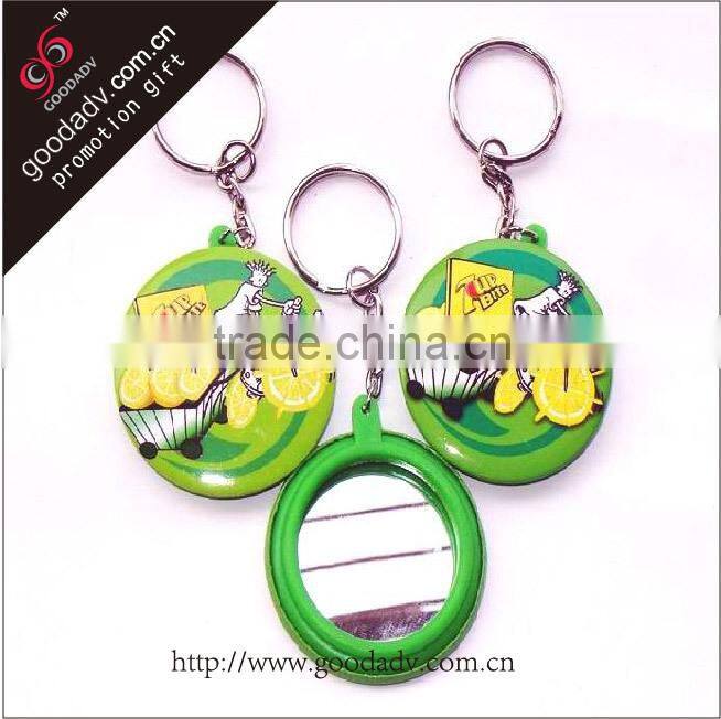 cheap small hand mirrorr with metal ring for makeup