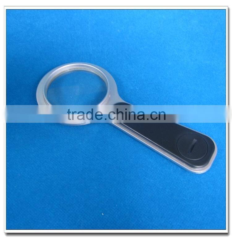 Plastic 3X handheld magnifier with Led Light