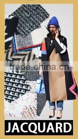 Poly wool fabric for overcoat or suits