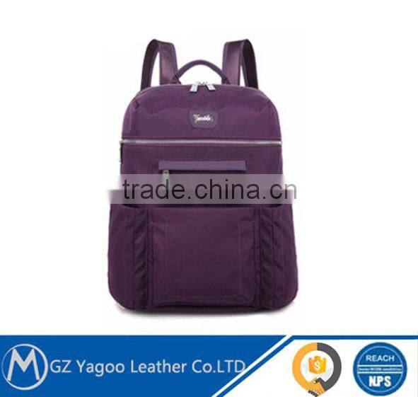 Wholesale factory price waterproof canvas leather notebook laptop backpack