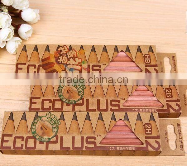 Japanese and Korean non-toxic raw wood pencils