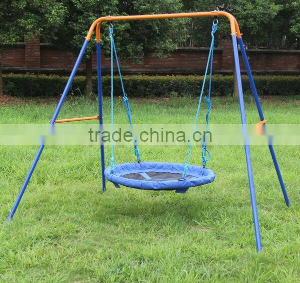 DKS Metal ourdoor nest swing sets for adult, rope swing height adjustable