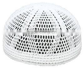 African is handmade white muslim hats for men