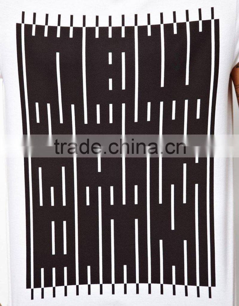 White 100% Pure Soft Cotton Printed T-shirt Bangladesh Factory