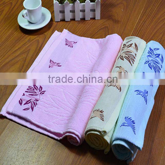 hot sale popular promotion 100%cotton jacquard bath towel design
