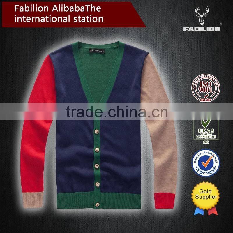 New leisure men's fashion boutique men sweater for argyle sweater for men