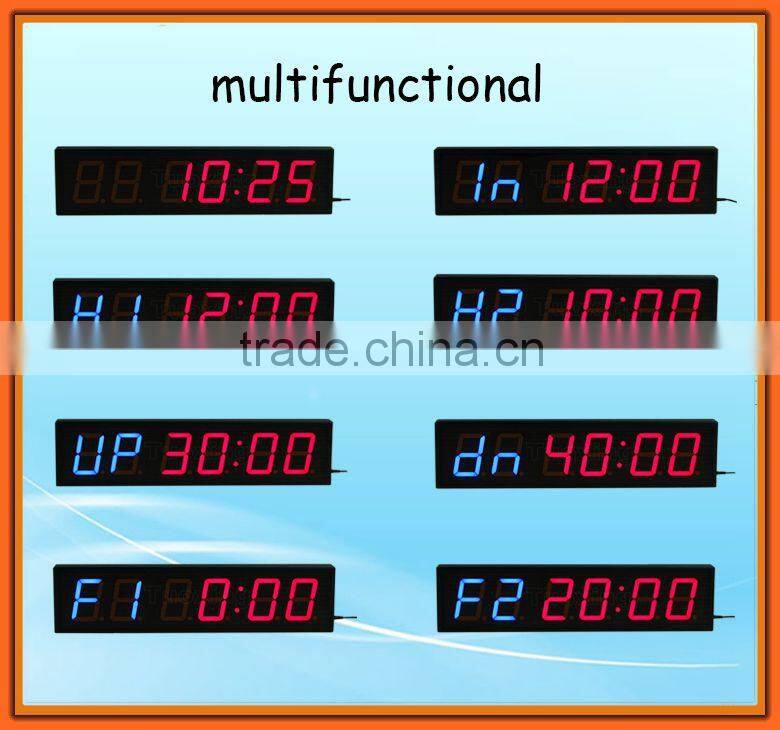 High quality 4 inch 6 digit LED digital wall clock timer