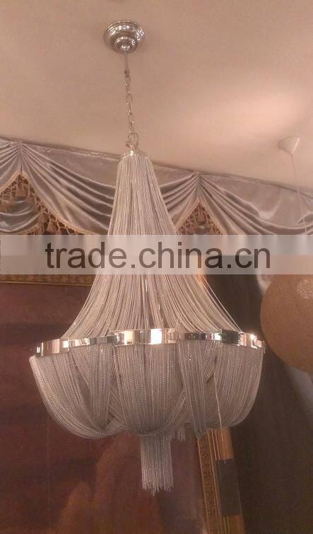 High class unique project Modern Restaurant Lobby Decorative Suspension Chandelier Light