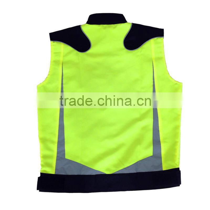 2016 News OEM fashion high visibility motorcycle reflective vest factory sell