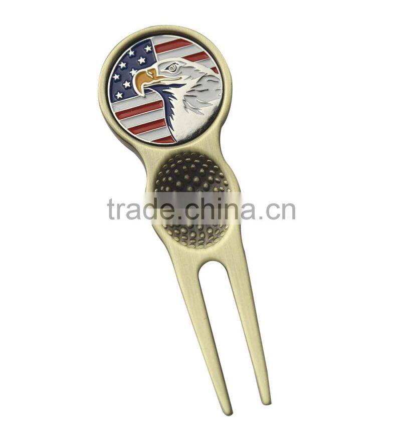 cheap price in stock golf divot tool with different ball markers for sale