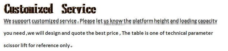 Full electric work platform scissor working platform lift table sel-propelled lifters with CE