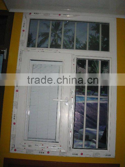 shutter window ,new design of special pvc windows with grills (hot)