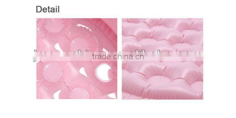 yellow flower pvc inflatable round swimming pool