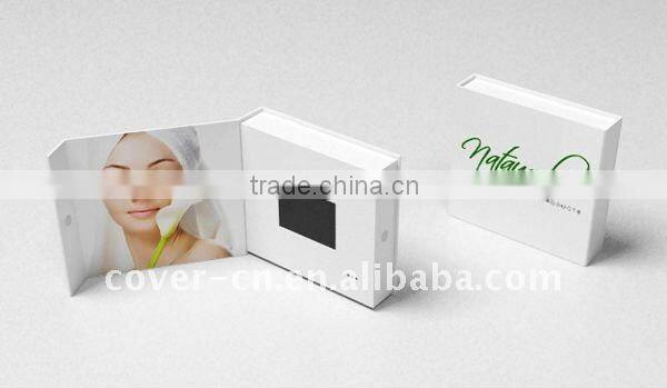 2.4 inch LCD Video Greeting Card Brochure with USB port