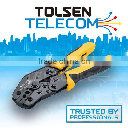 ratchet crimper / compression crimper / F connector / cable cutter / coax cable radial stripper / coax cable tools