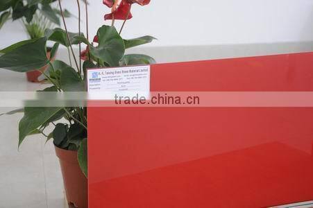 3.2mm 4mm lacqured glass message board ANSI and EN12150 certificate