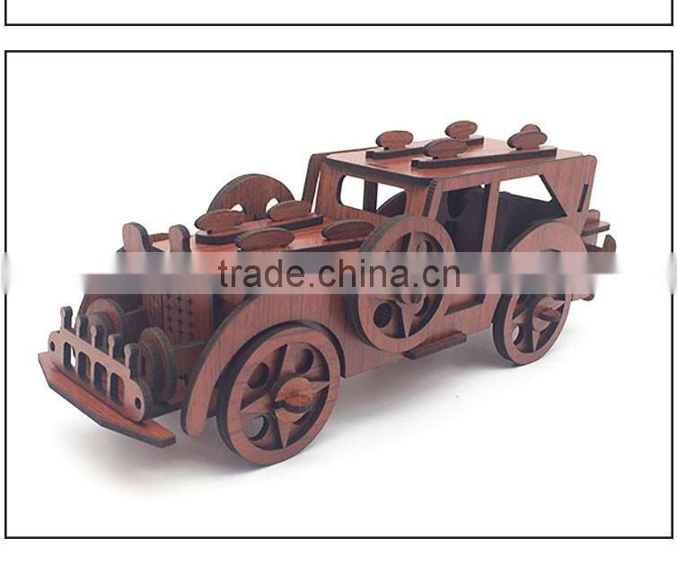 New design Vehicle puzzle Wooden educational toy