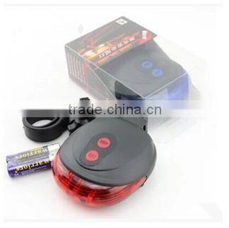 2016 led beacon rear warning bicycle tail light with 5 LED+2 laser light models tail light laser bike light