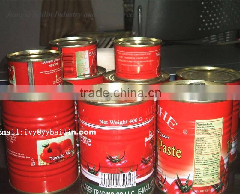 Canned Tomato Paste in Tin Brix 28-30%