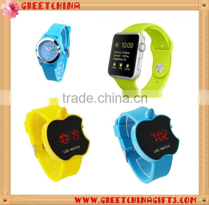 Sports modern colorful silicone wrist watch