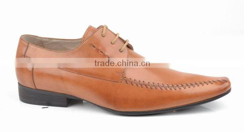 Classic italian high quality hand-stitching lace up men leather shoes 2016