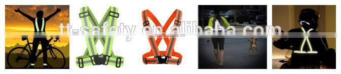 EN471 adult security protection Orange Yellow Reflective Strips Safety Warning Vest Jacket Clothing