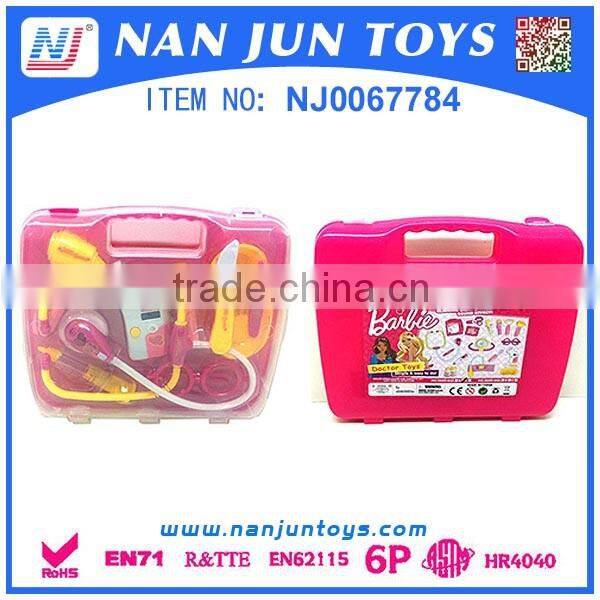 High quality plastic doctor play set toy with handle box