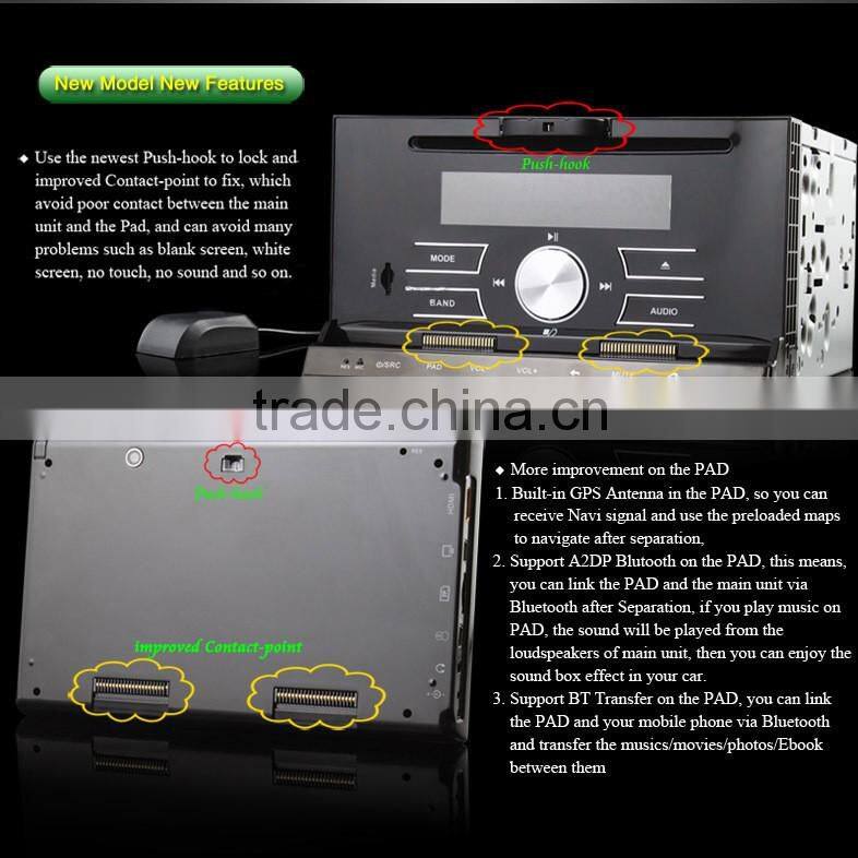 7 Inch Car PAD 2 Din Android 4.0 Digital Panel In Dash CAR PC DV Camera With Patents Universal DM7835