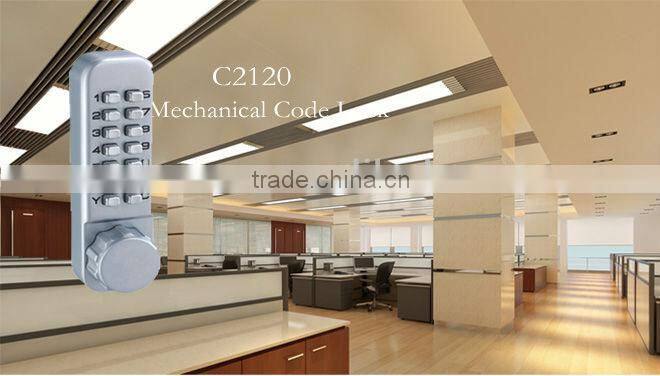 Mechanical key code door locks manufacturer for wooden door