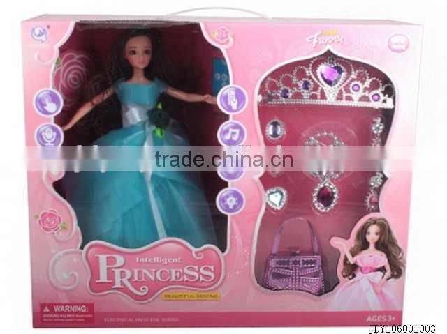 Hot sale lovely electric dancing girl doll with music