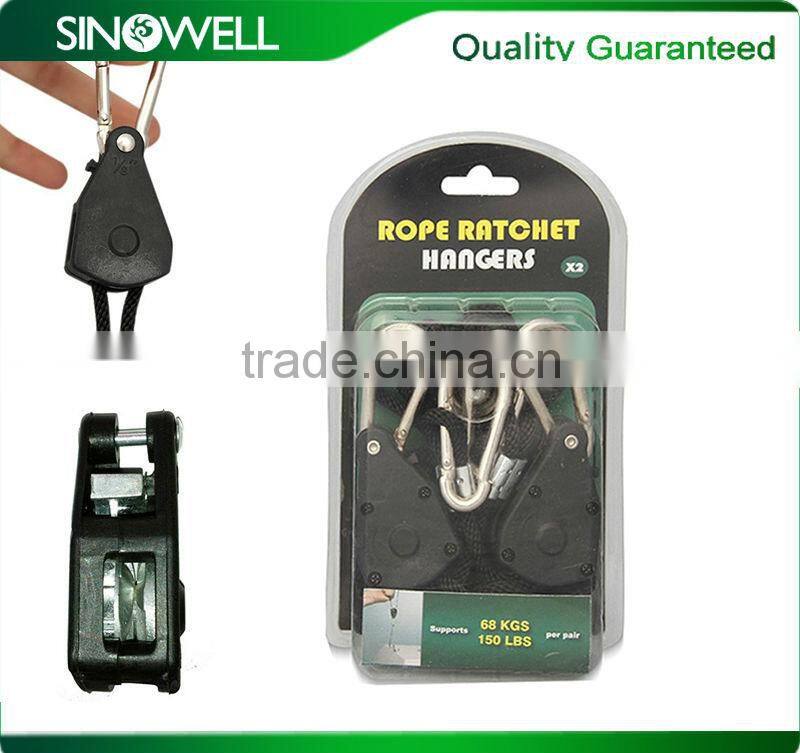 Heavy duty reflector hanger yoyo, rope ratchet yoyo plastic wheel, air cooled reflector ratchet