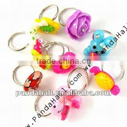 Fashionable Alloy Finger Rings Supplies(RJEW-R039)