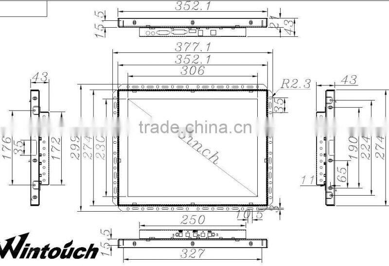 Shenzhen Wintouch POS System sun view monitor