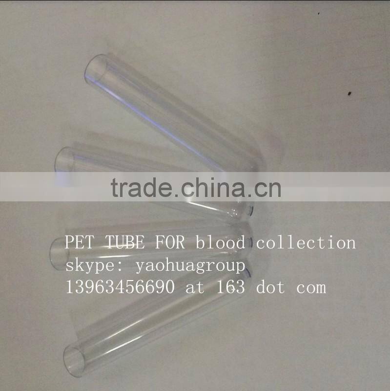 PET tube for blood collection