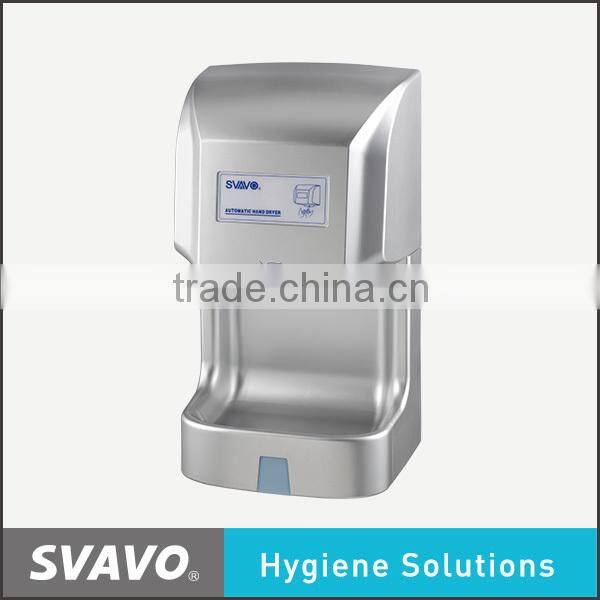 hospital mounted auto hand dryer machine, sensored jet air hand dryer, wall mounted