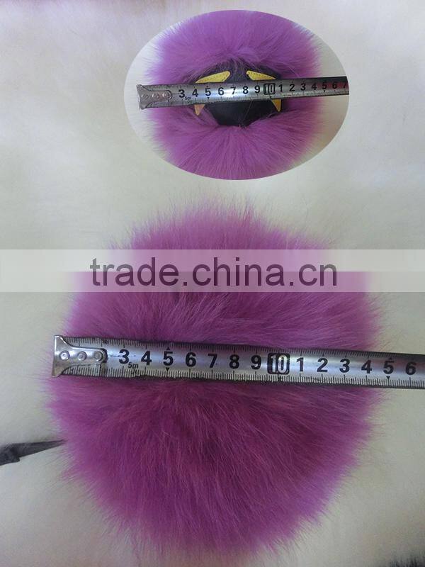 2015 Real Fox Fur Keychain For Bag Accessories Keychain / Fox Fur Ball Keychain