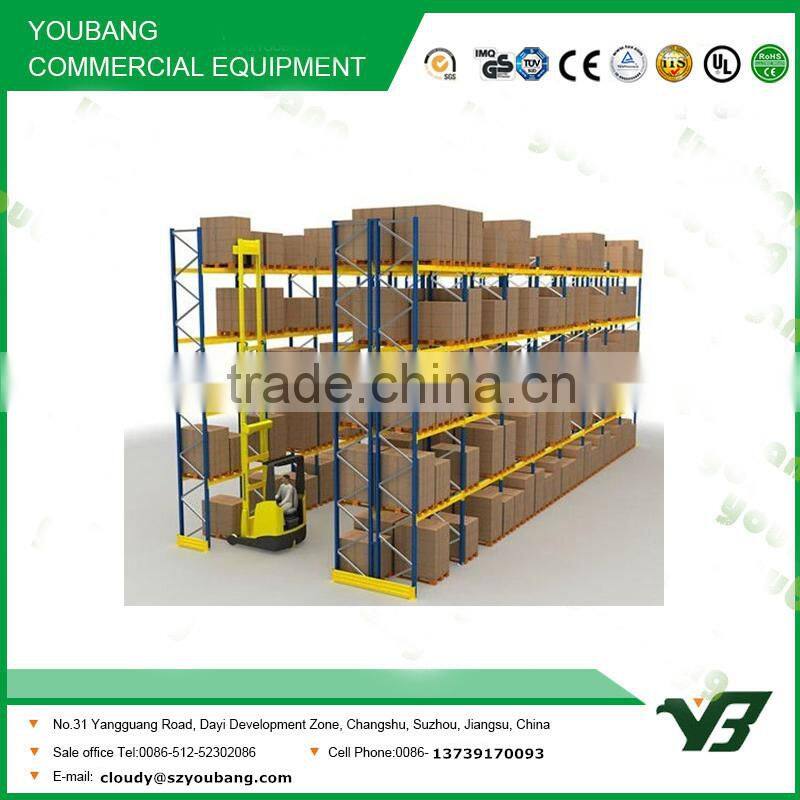 Hot sell 2015 cheapest 2 layer long span heavy duty steel warehouse stocking rack, storage rack (YB-WR-C60)