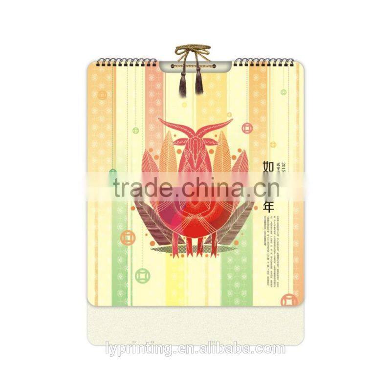 Wholesale custom 2016 wall calendar printing promotional calendar printing