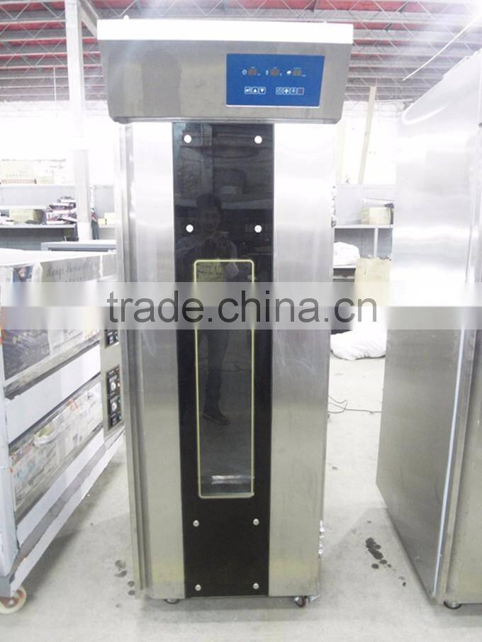 Hot sale 16 trays single door bread dough proofer with steam system