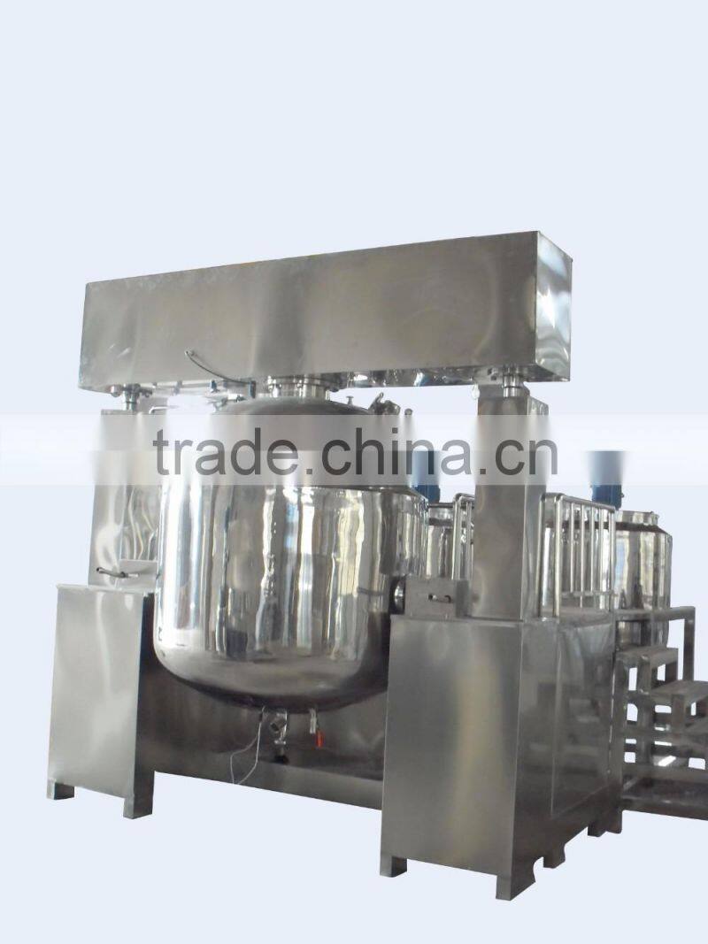 5-2000L Hydraulic lifting top homogenizer vacuum cosmetic emulsifier mixer
