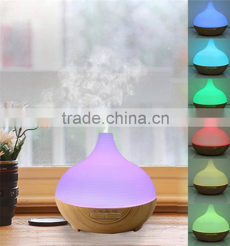 300ML hot sales Aroma Diffuser Ultrasonic Humidifier with color LED Changing essential oil diffuser