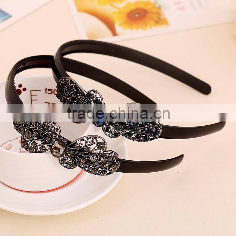 Hair Jewelry Fashion Hairband 2 Color with Rhinestone Hairbands